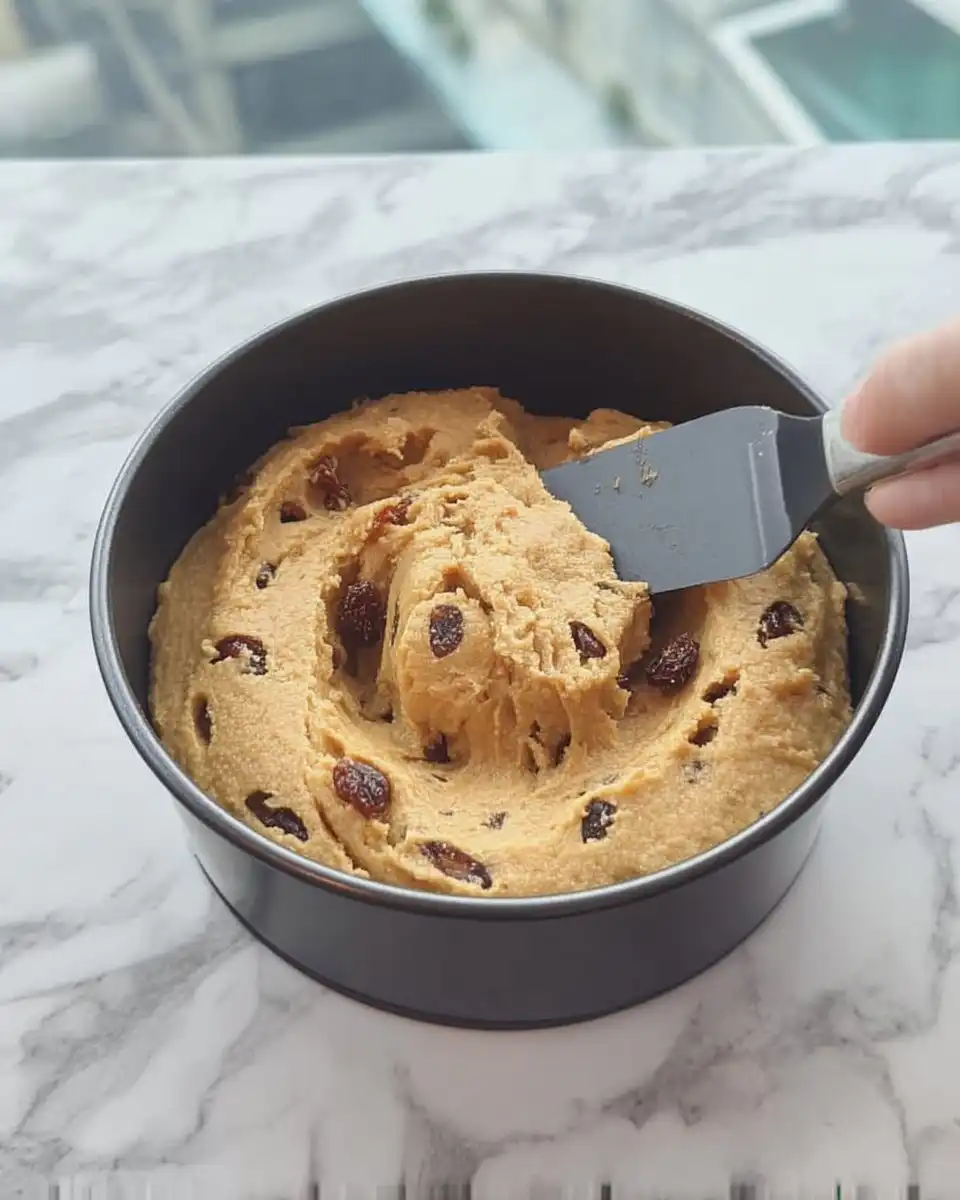 Pastry brush applying syrup to a warm baked fruitcake