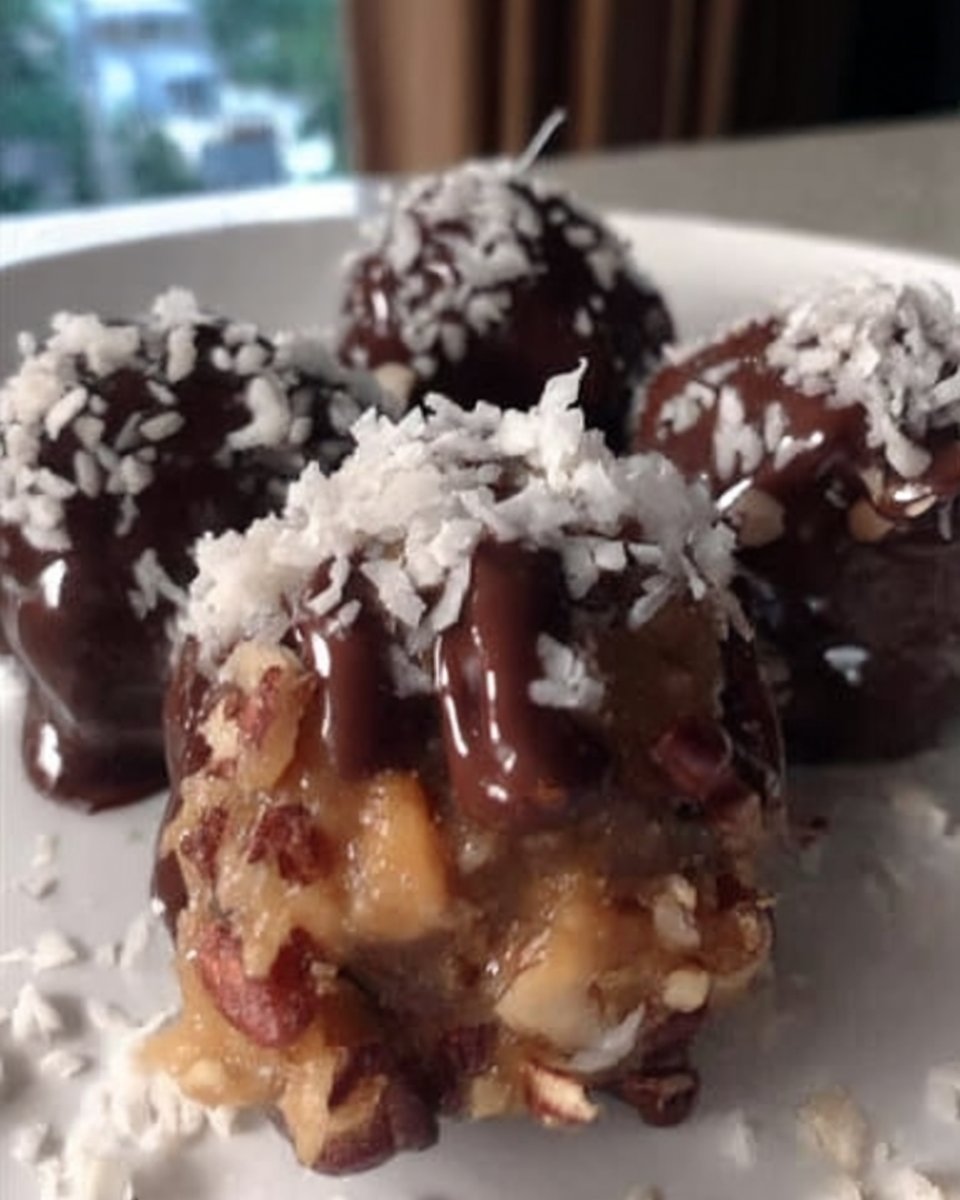 Stack of festive cake balls ready to serve