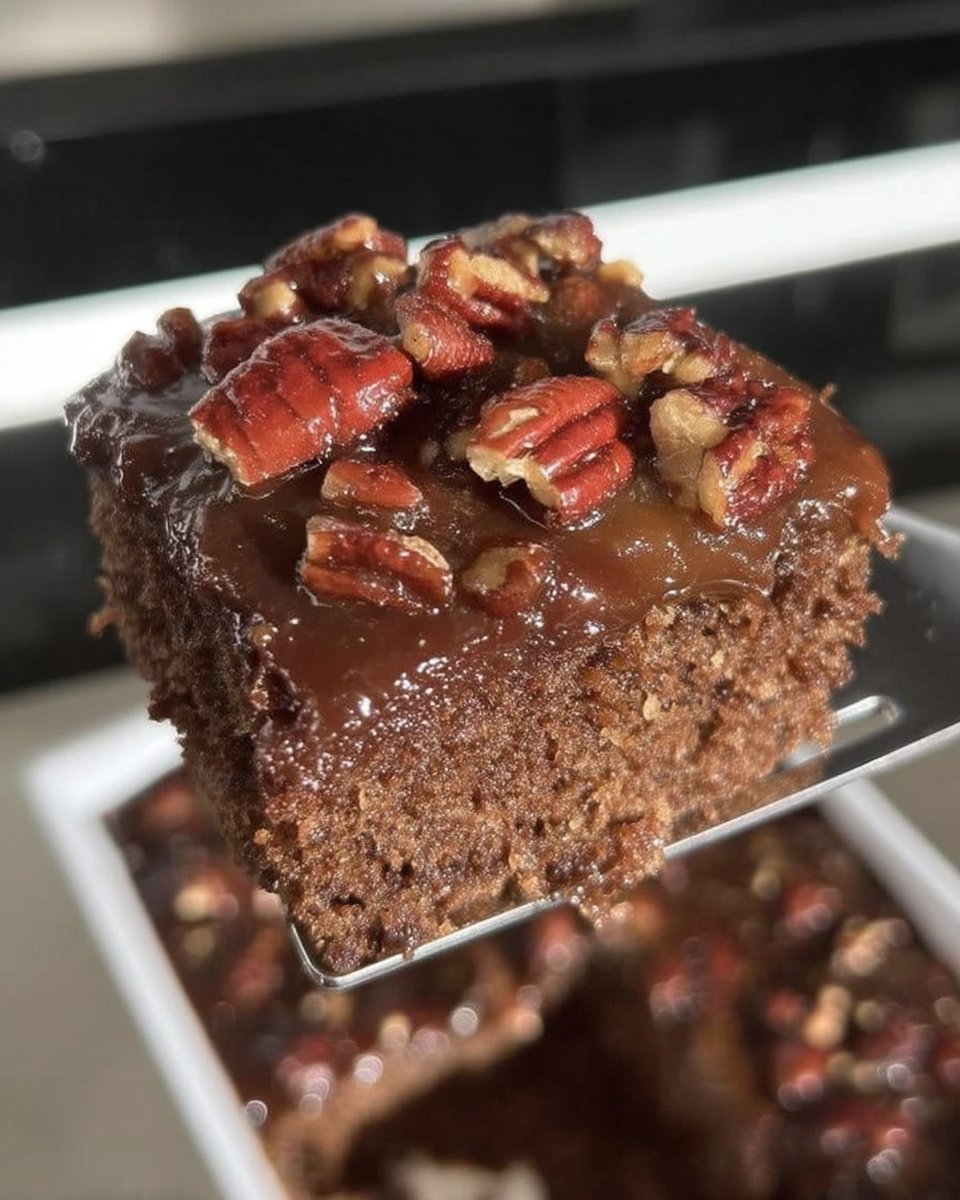 Square of chocolate cake served with a cup of Turkish coffee