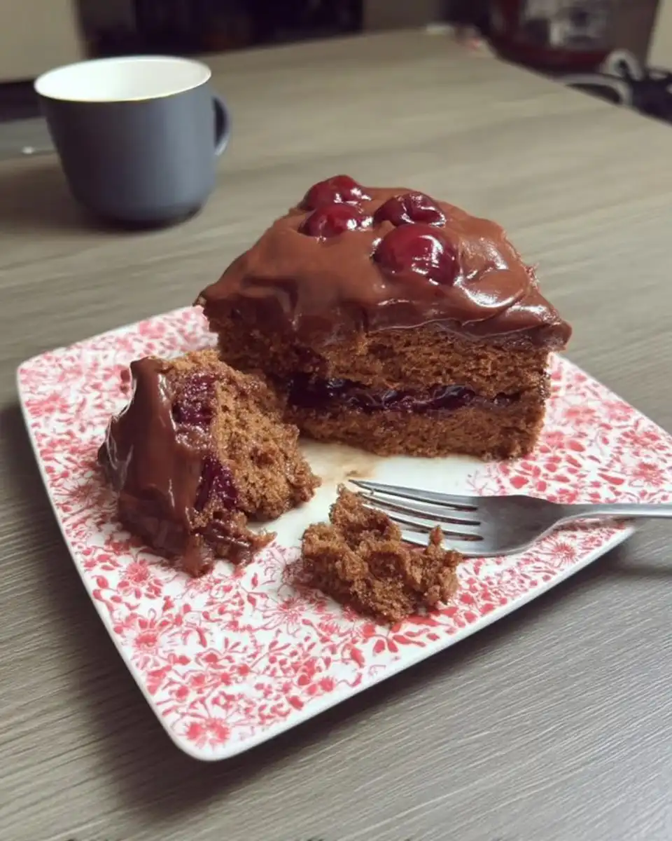 Chocolate Cherry Dump Cake 12 Ingredients for chocolate cherry dump cake including cake mix and pie filling