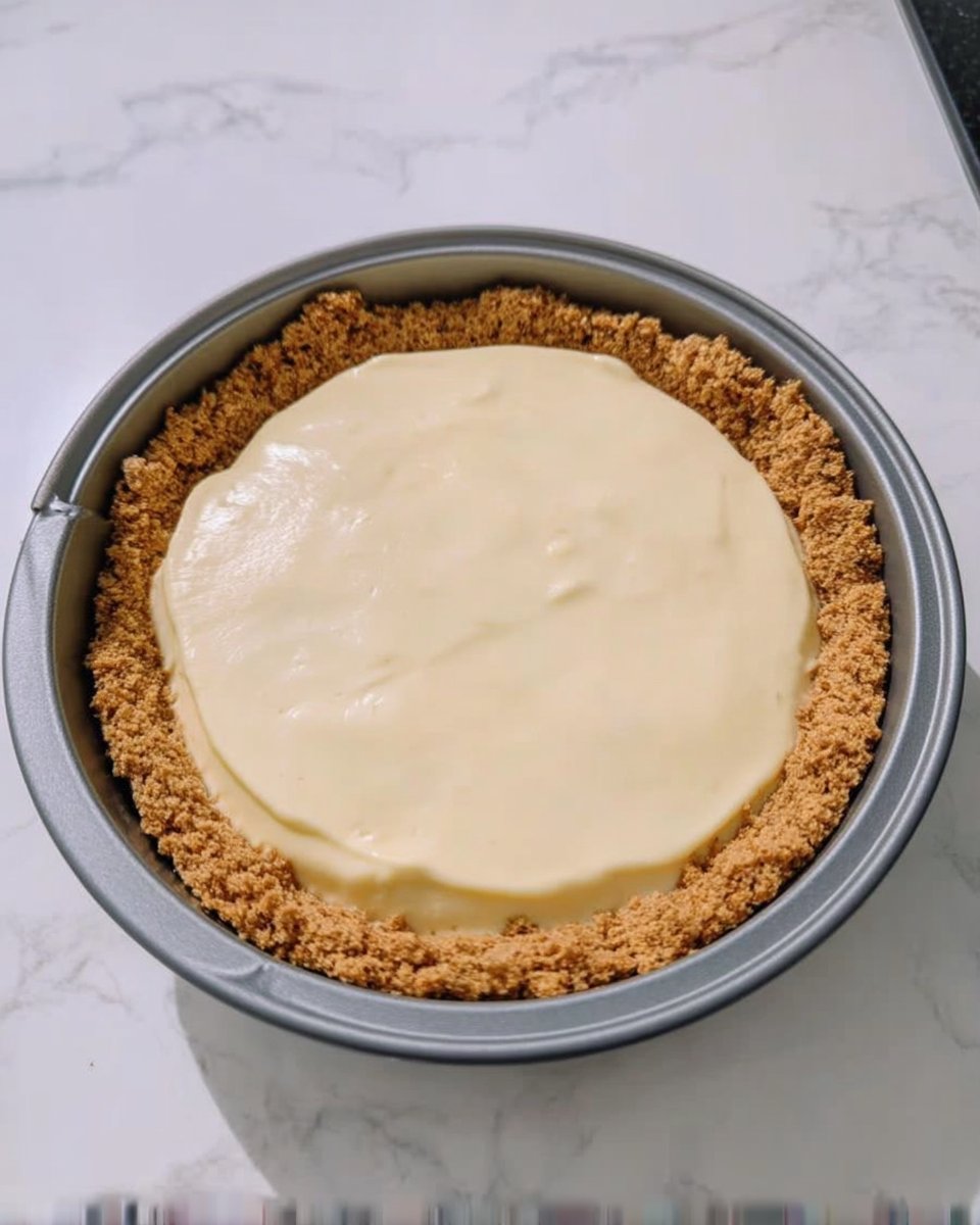 Folding whipped cream into pumpkin cheesecake batter