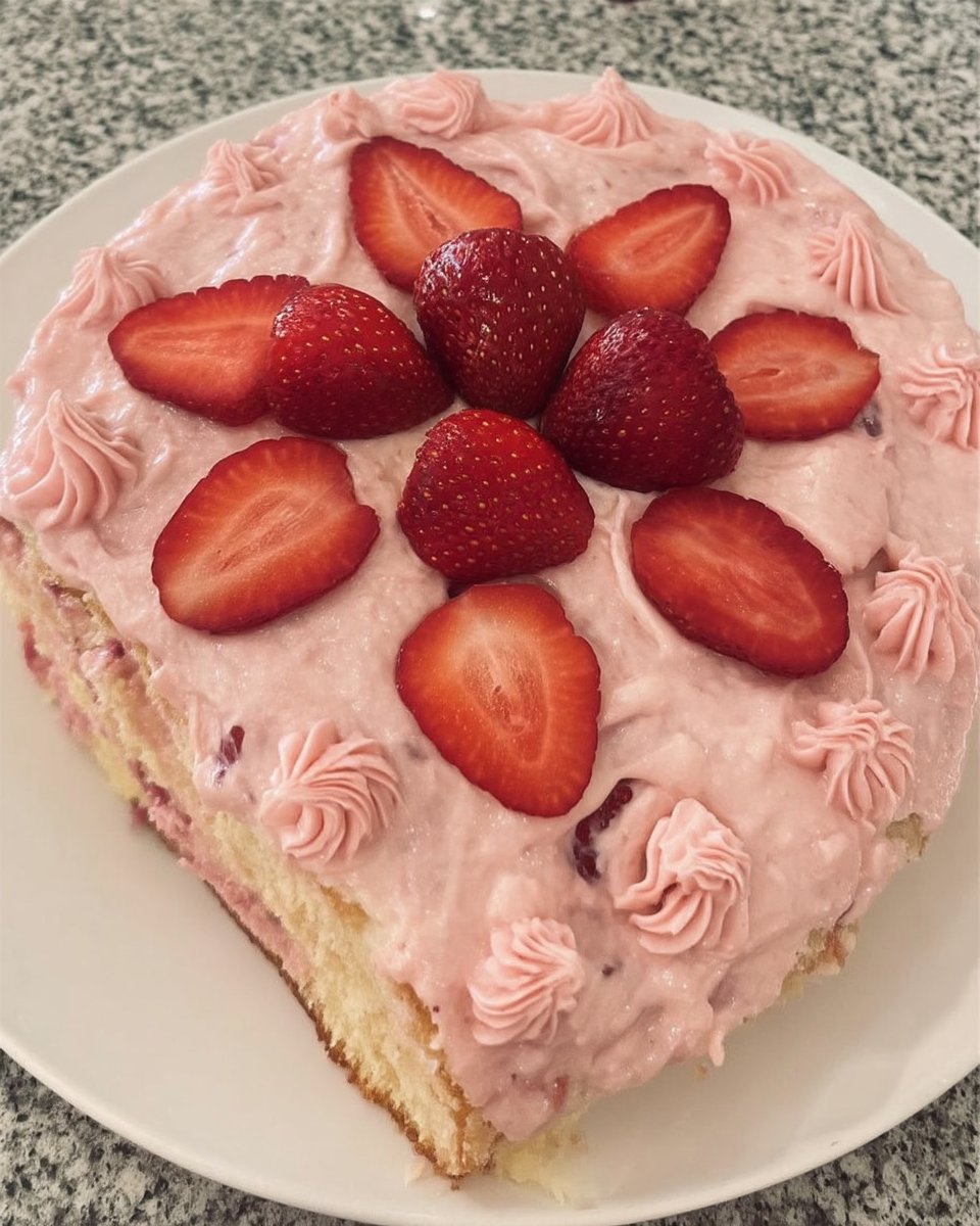 Butter cream cheese powdered sugar and strawberry jam on a table