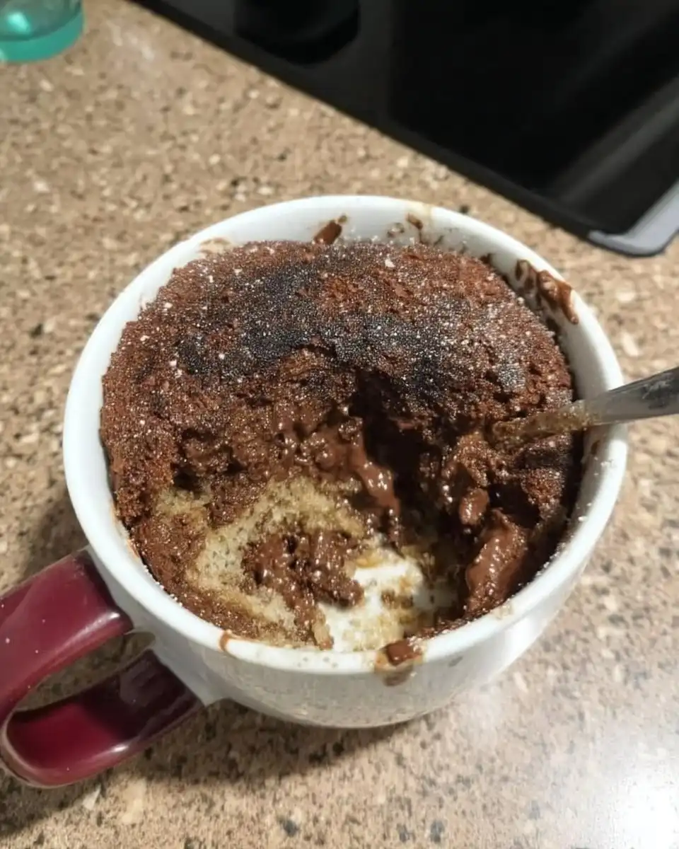 Piping bag applying nutella buttercream to chocolate sponge