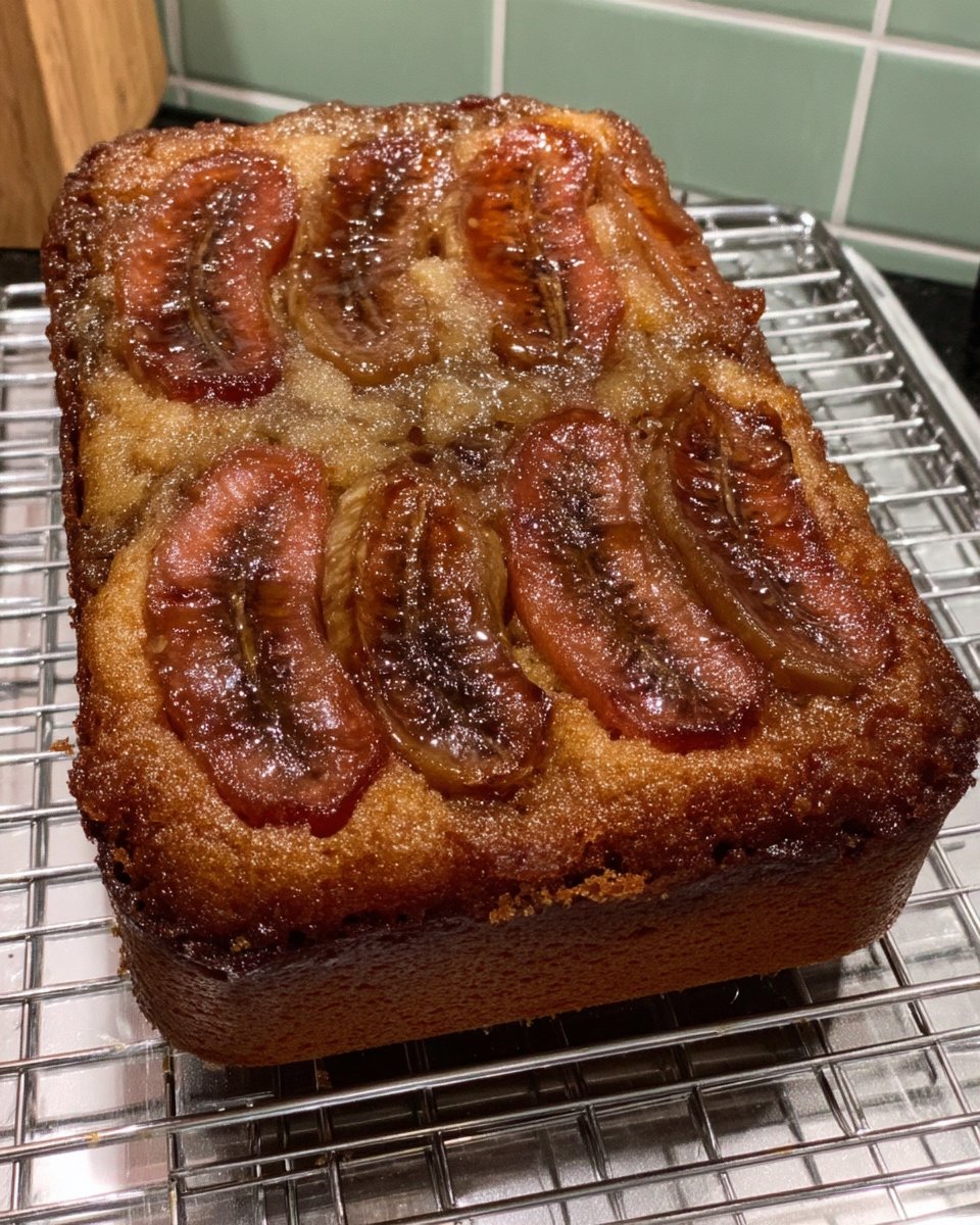 Wooden spoon handle poking holes into a baked yellow sheet cake