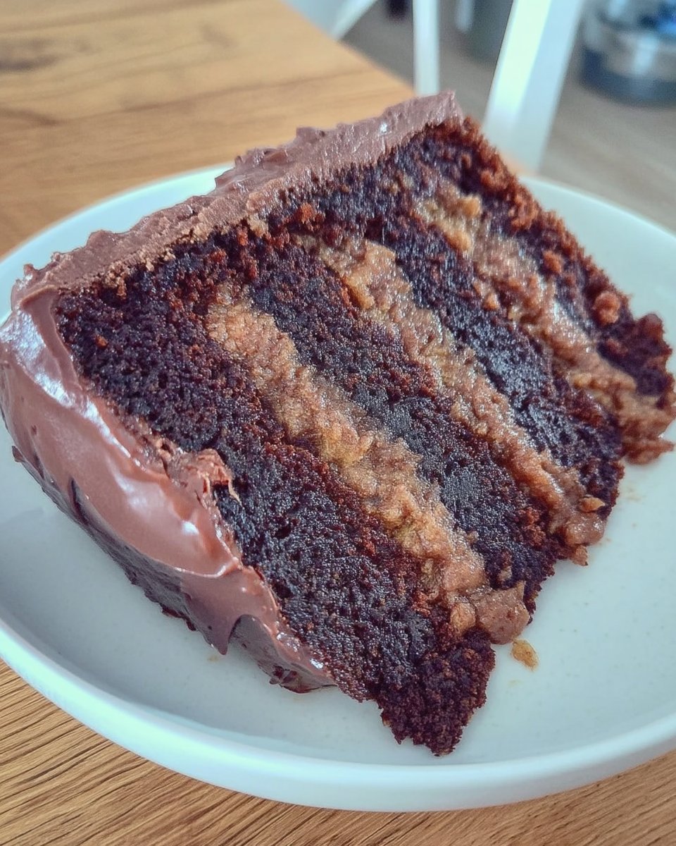 Pouring hot prosecco syrup over a warm sponge cake