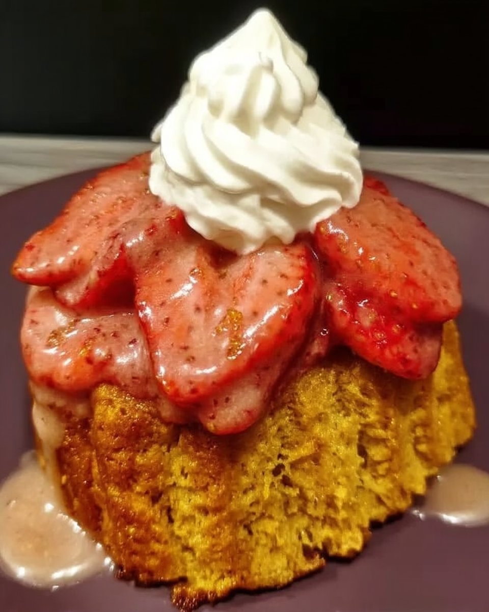 Strawberry Shortcake 14 Strawberry shortcake served with macerated berries and cream