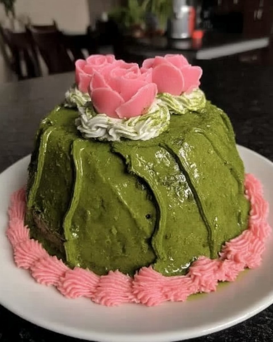 Sifting green tea powder into flour mixture to prevent clumps