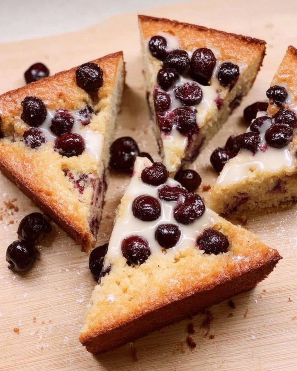 Cherry Cake 14 Slice of almond cherry cake served with a cup of black coffee