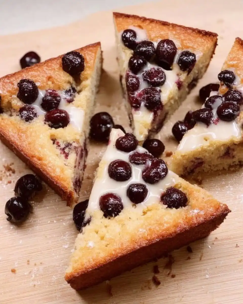 Cherry Cake 14 Slice of almond cherry cake served with a cup of black coffee