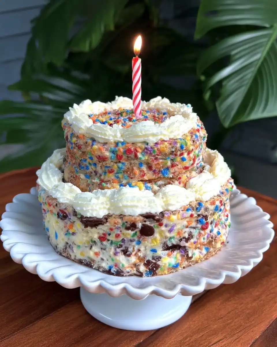 Smash cake destroyed after serving showing tender crumb