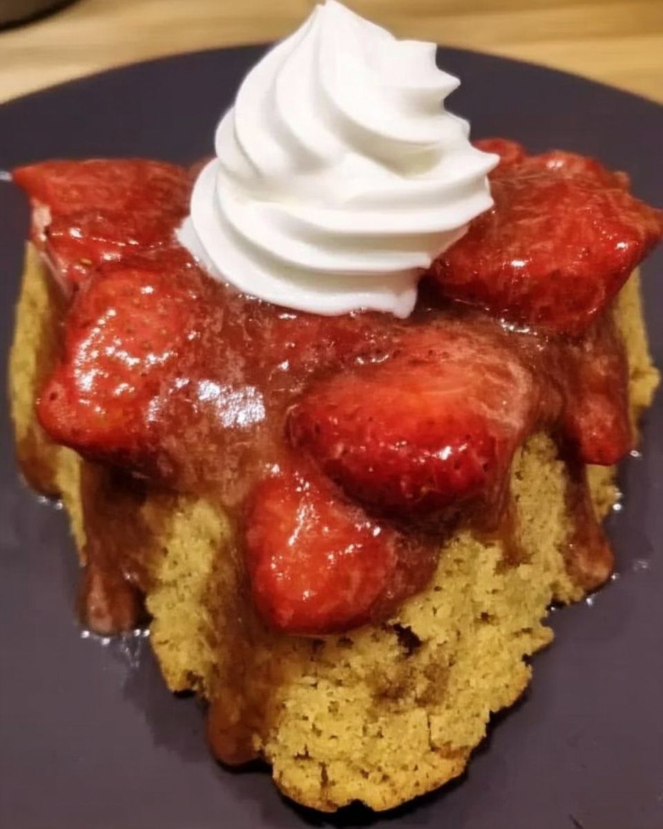Golden baked strawberry shortcake biscuit ready for topping