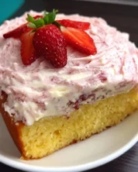 Slice of vanilla cake showing tender reverse creamed crumb texture