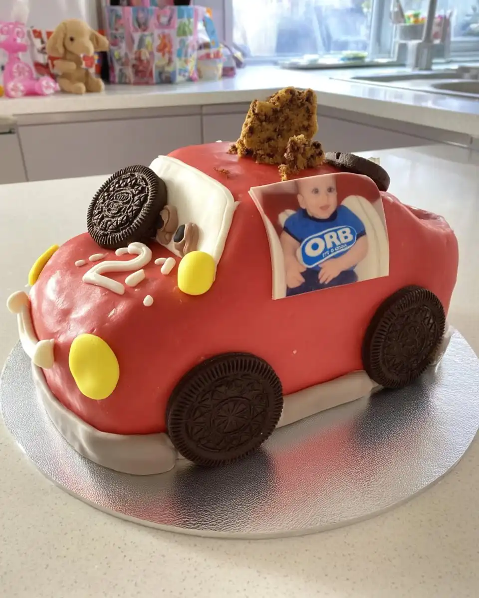 Car Cake 12 Ingredients for vanilla sponge cake including butter flour eggs