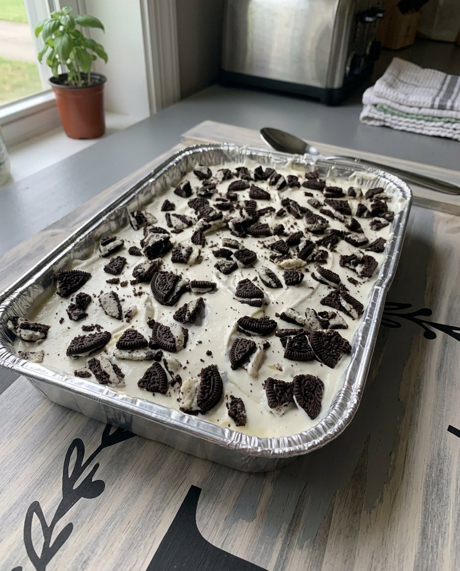 A thick cookie cake with visible dark chocolate chunks and toasted pecans