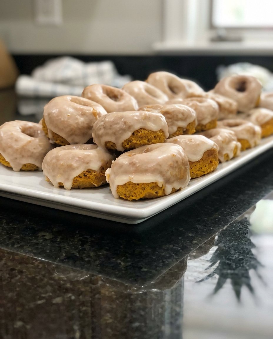 Donut Cake 13 A close up of a slice of chocolate donut cake showing the tight yet moist crumb structure.