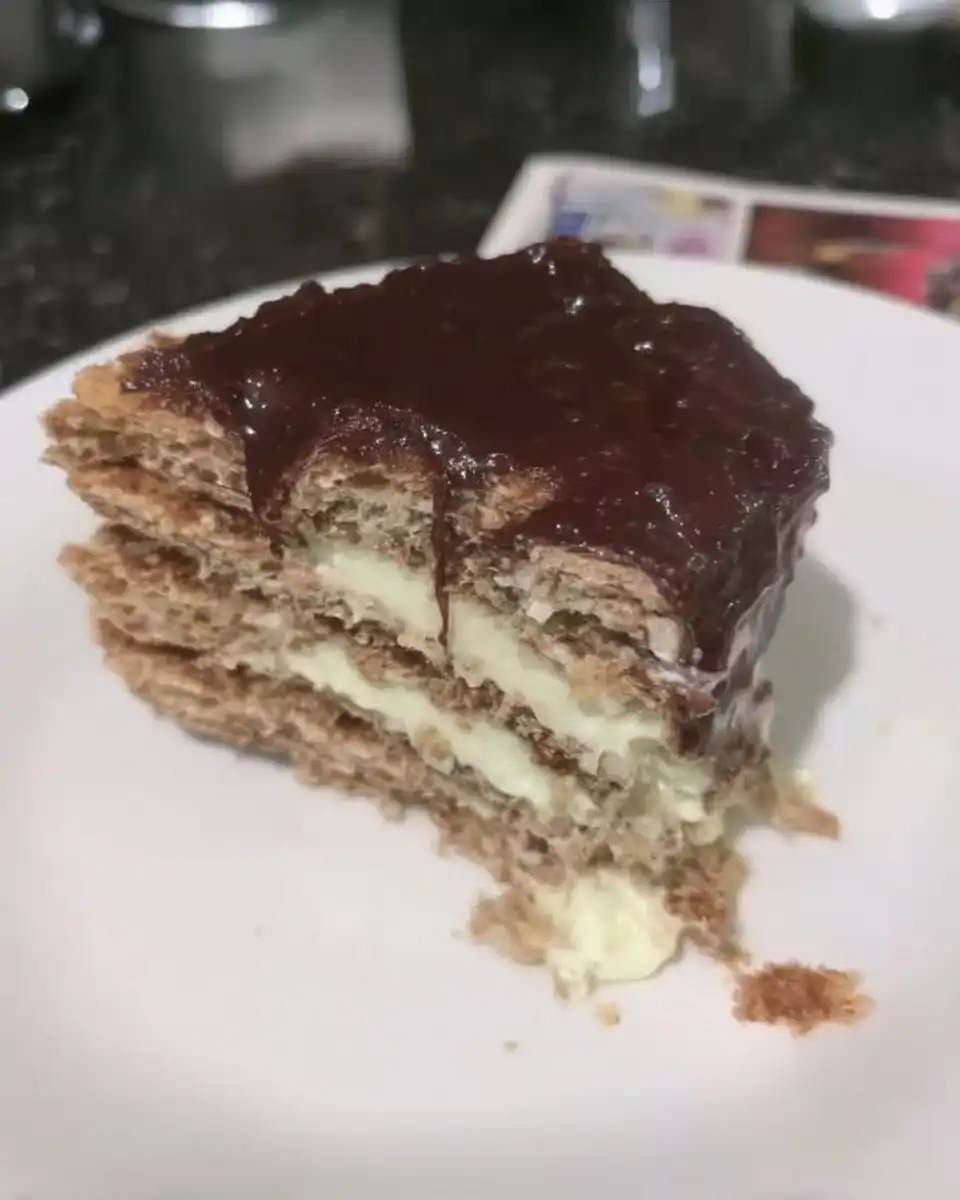 Chocolate Eclair Cake 12 Ingredients for chocolate eclair cake including pudding mix and crackers