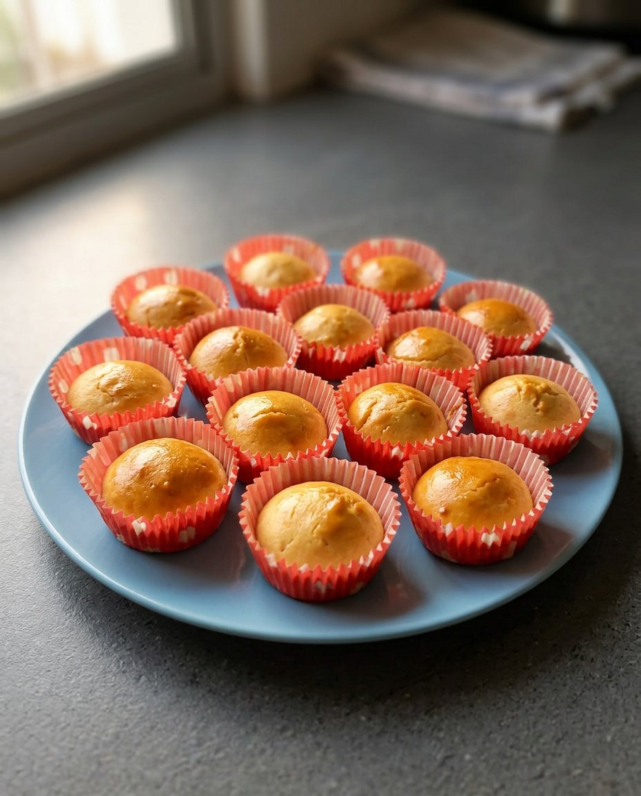 Measured ingredients for fairy cakes including butter and caster sugar