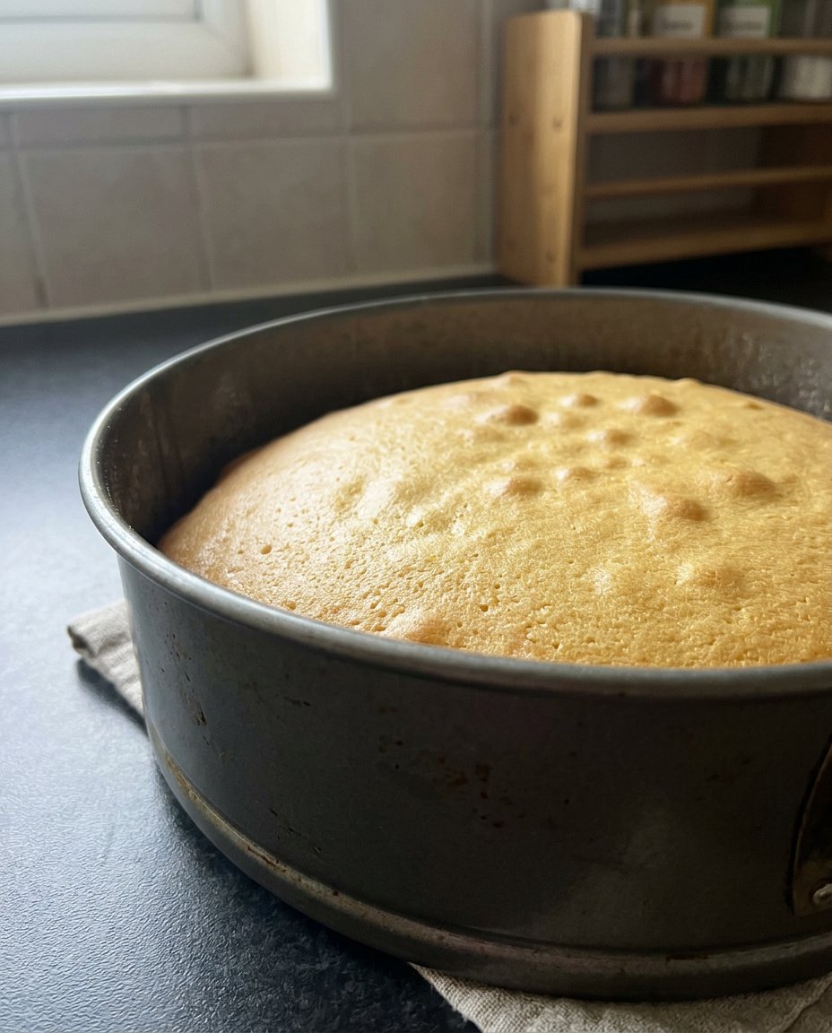 Standard baking ingredients like flour butter and eggs laid out on a counter
