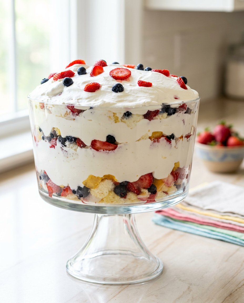 A single slice of fruit cake with an orange syrup glaze on a plate