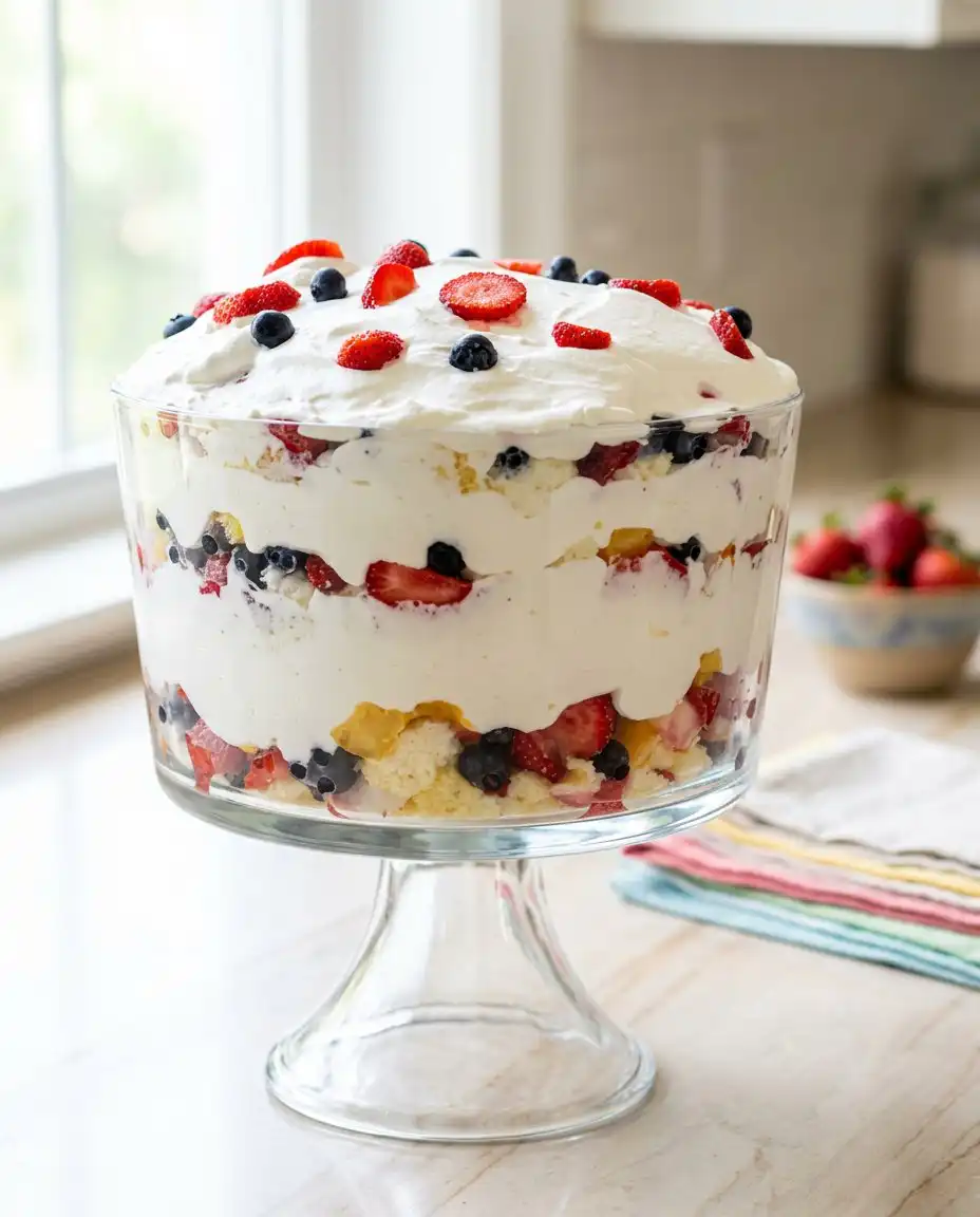 A single slice of fruit cake with an orange syrup glaze on a plate