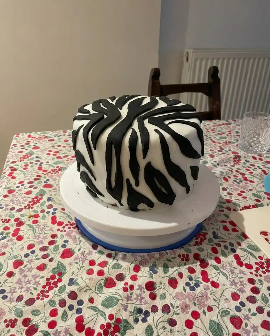 Aesthetic Cake 12 Ingredients including flour butter sugar sour cream and milk on a marble counter