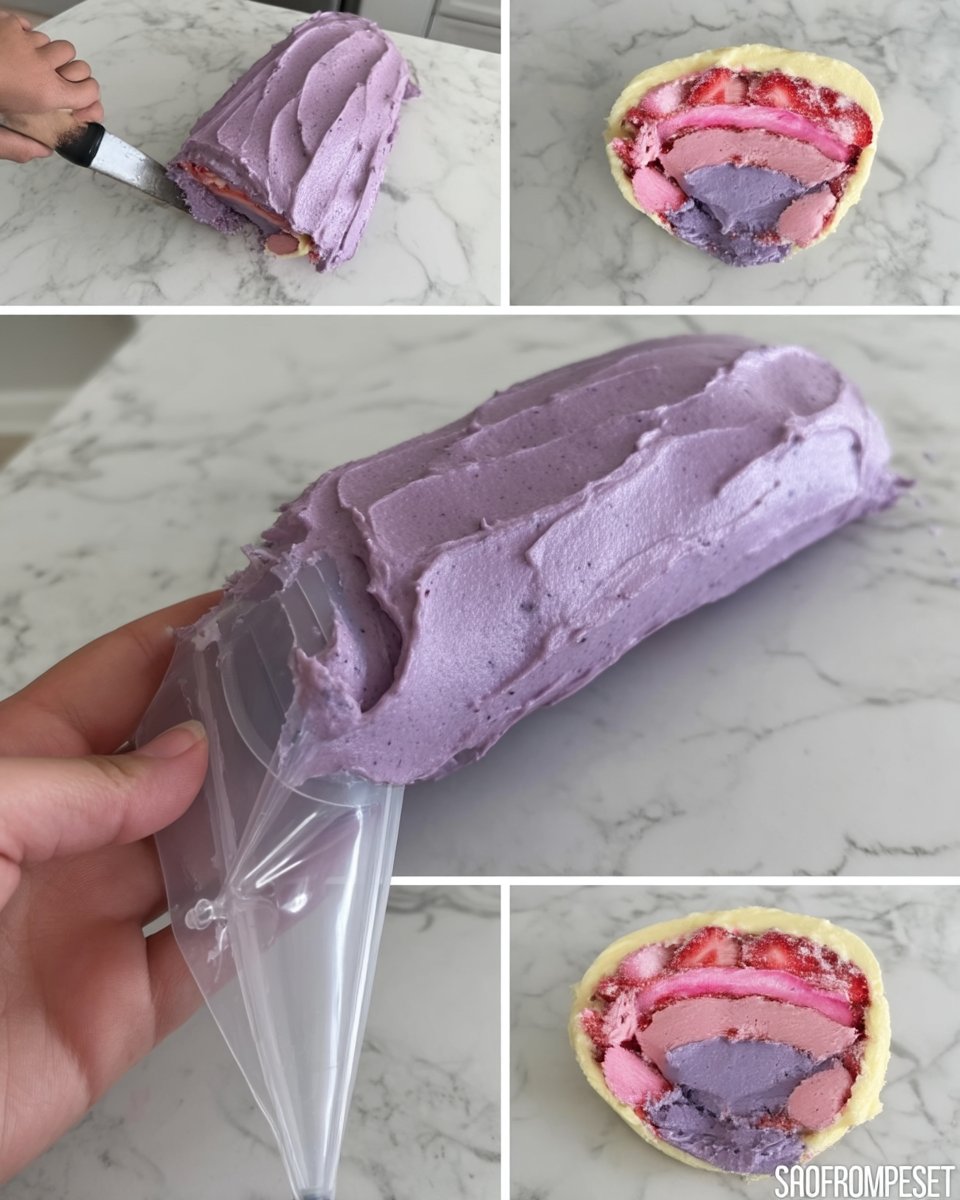 Piping buttercream flowers using Russian tips