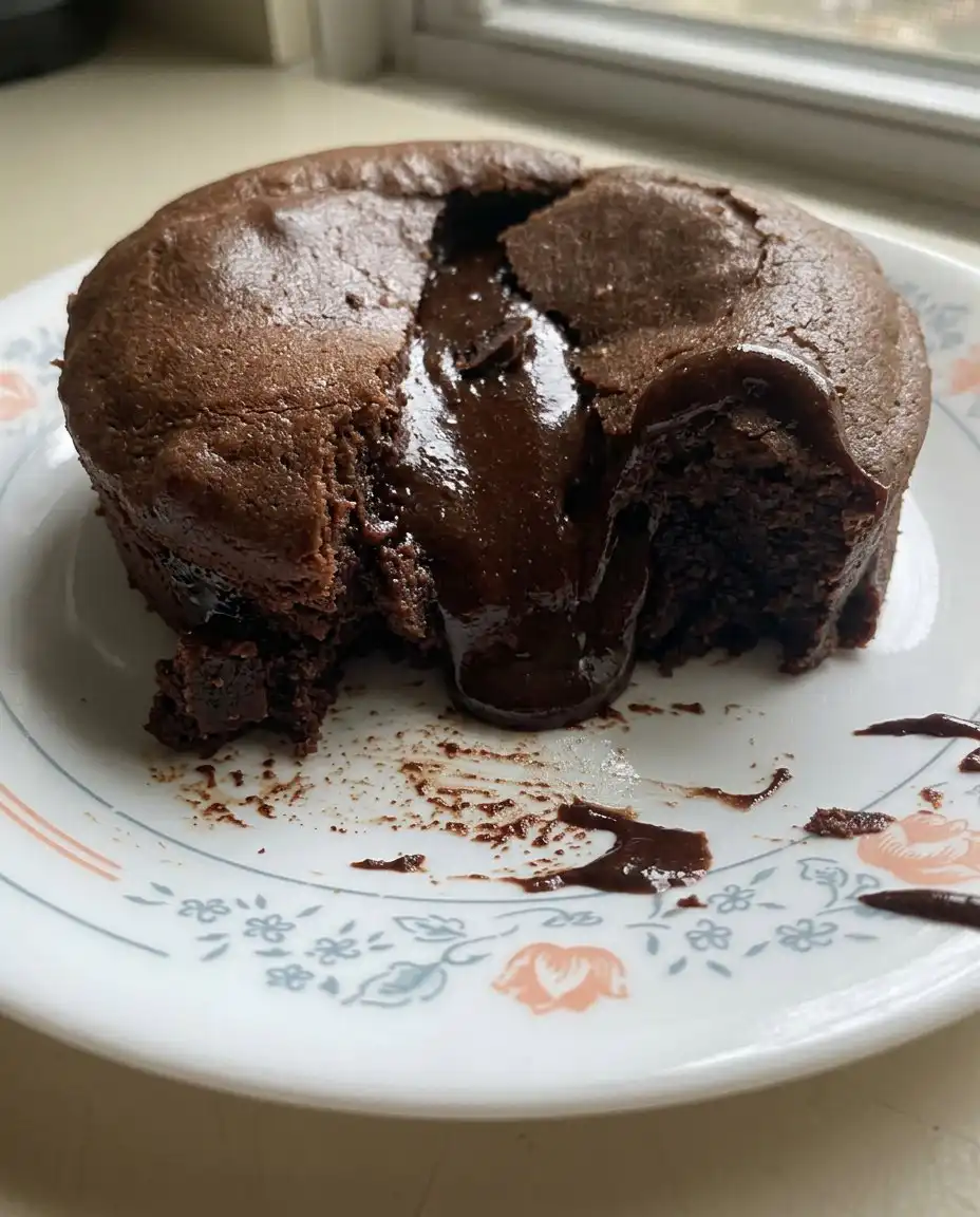 Ramekins greased with butter and coated with dark cocoa powder