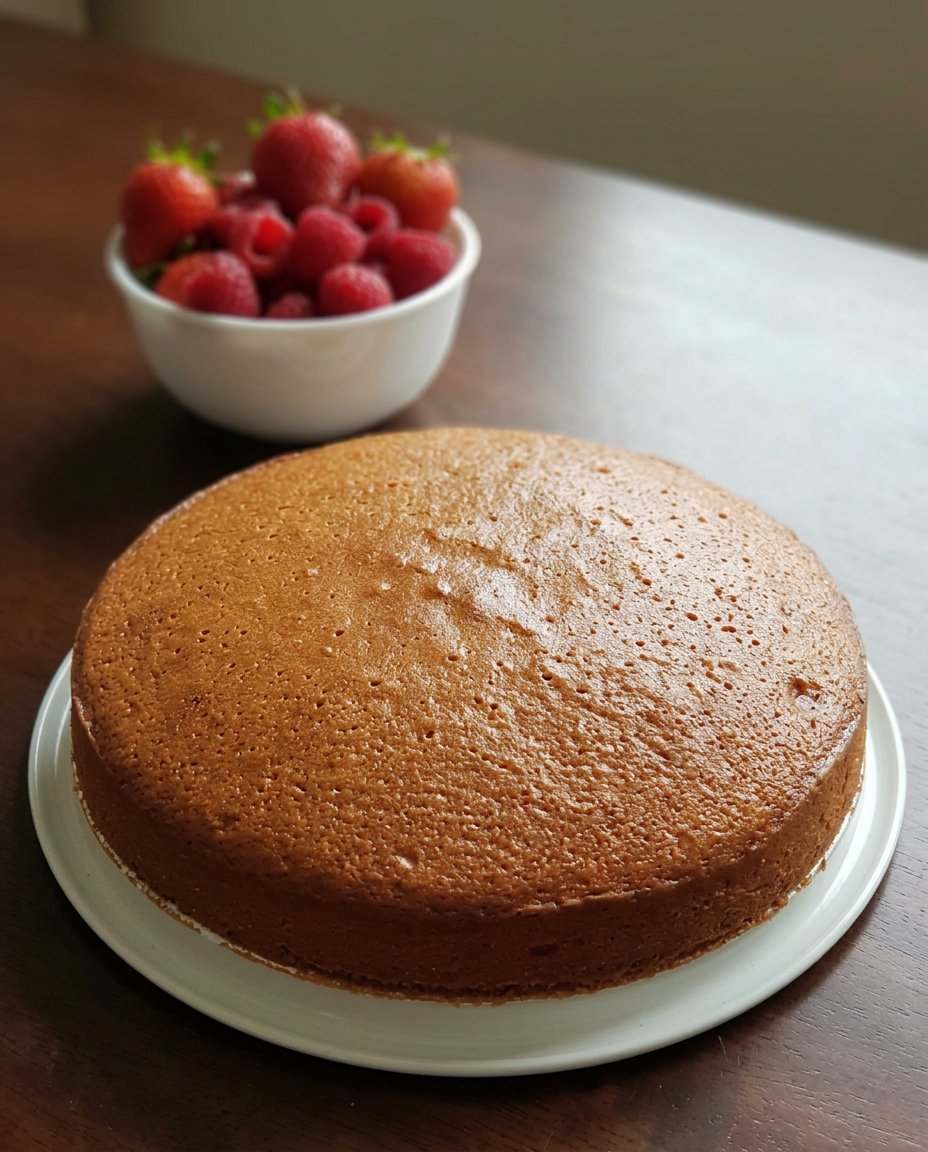 Sponge Cake 2 12 Finely sifted cake flour and baking powder in a bowl
