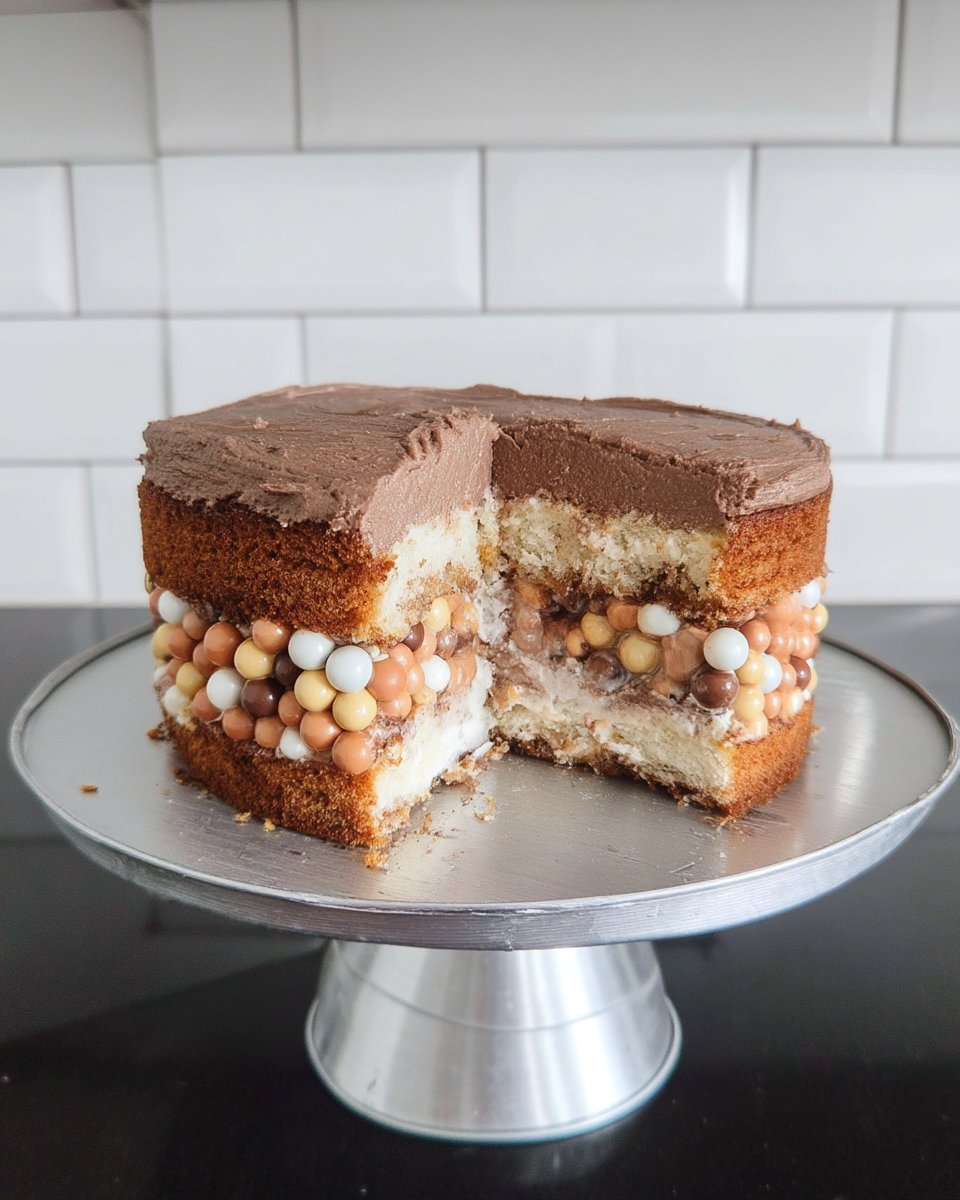 Fault Line Cake 13 A baker using a bench scraper to smooth a fault line cake