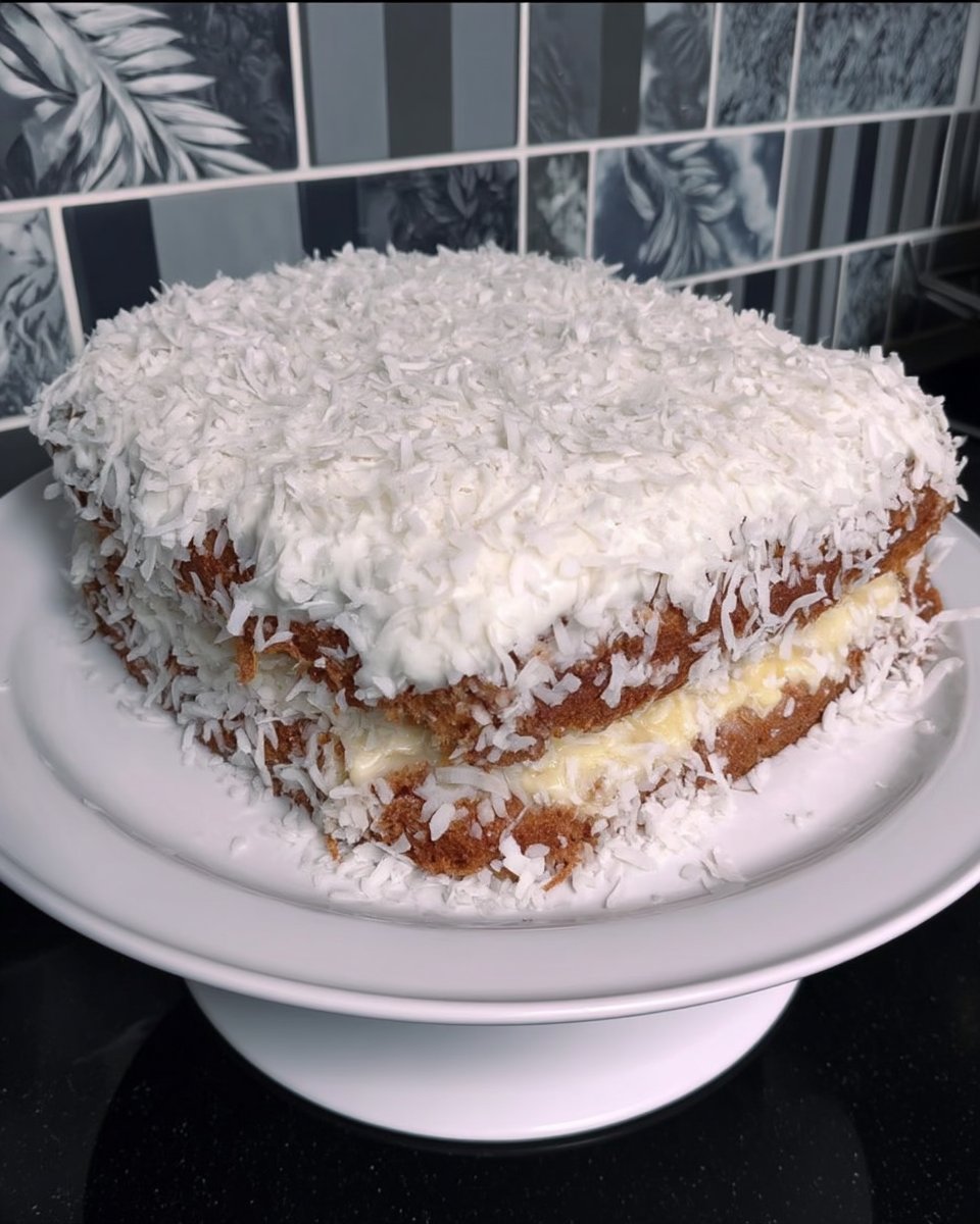 Cake flour coconut milk and ingredients for coconut cake