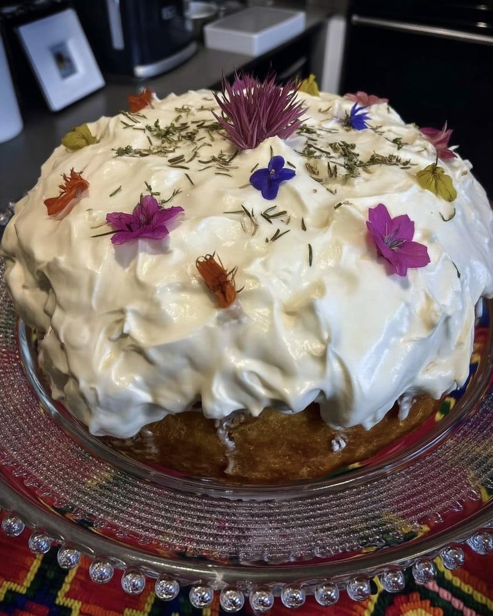 Ingredients for tres leches cake including eggs, condensed milk, and heavy cream on a kitchen counter.