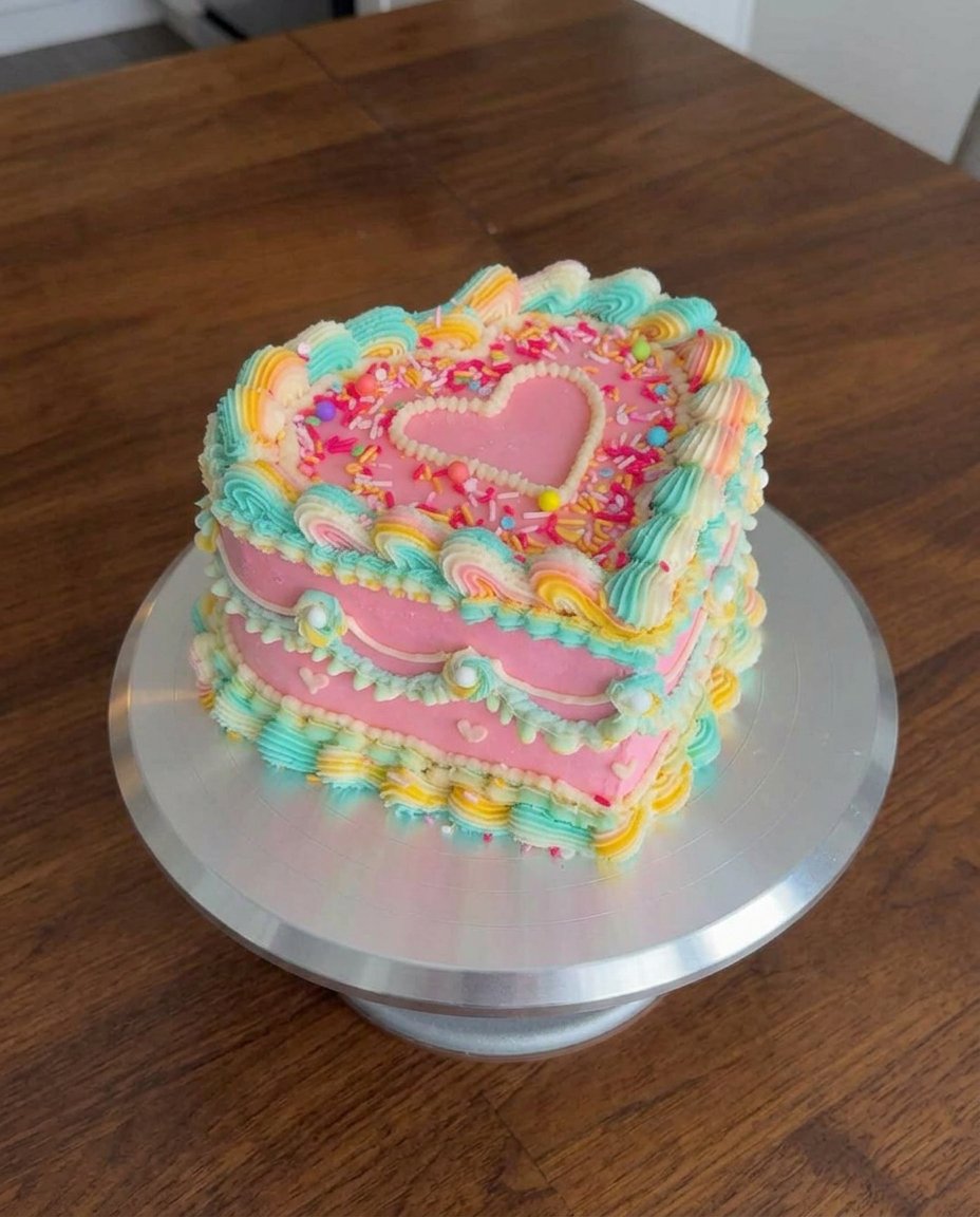 Cake Heart 12 Ingredients for cake heart including flour eggs lemon and cream cheese