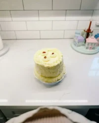Gorgeous express strawberry fake cake with gooey pink ganache drip