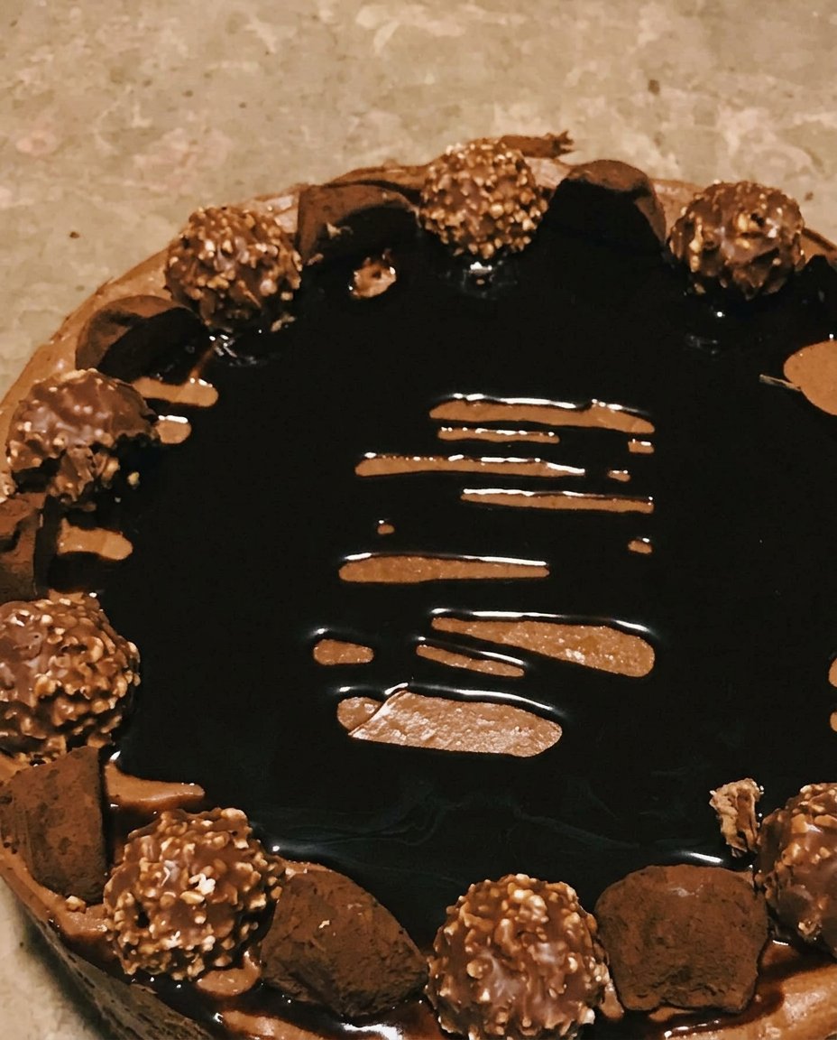 Chocolate Truffle Cake 12 Bowls of Dutch processed cocoa powder and dark chocolate chunks