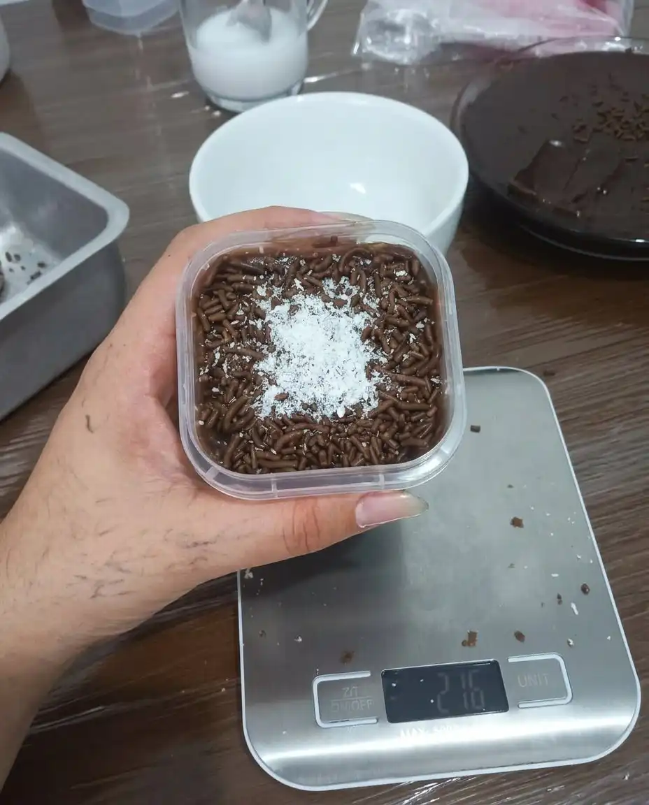 High quality baking ingredients for jar cake including butter and flour