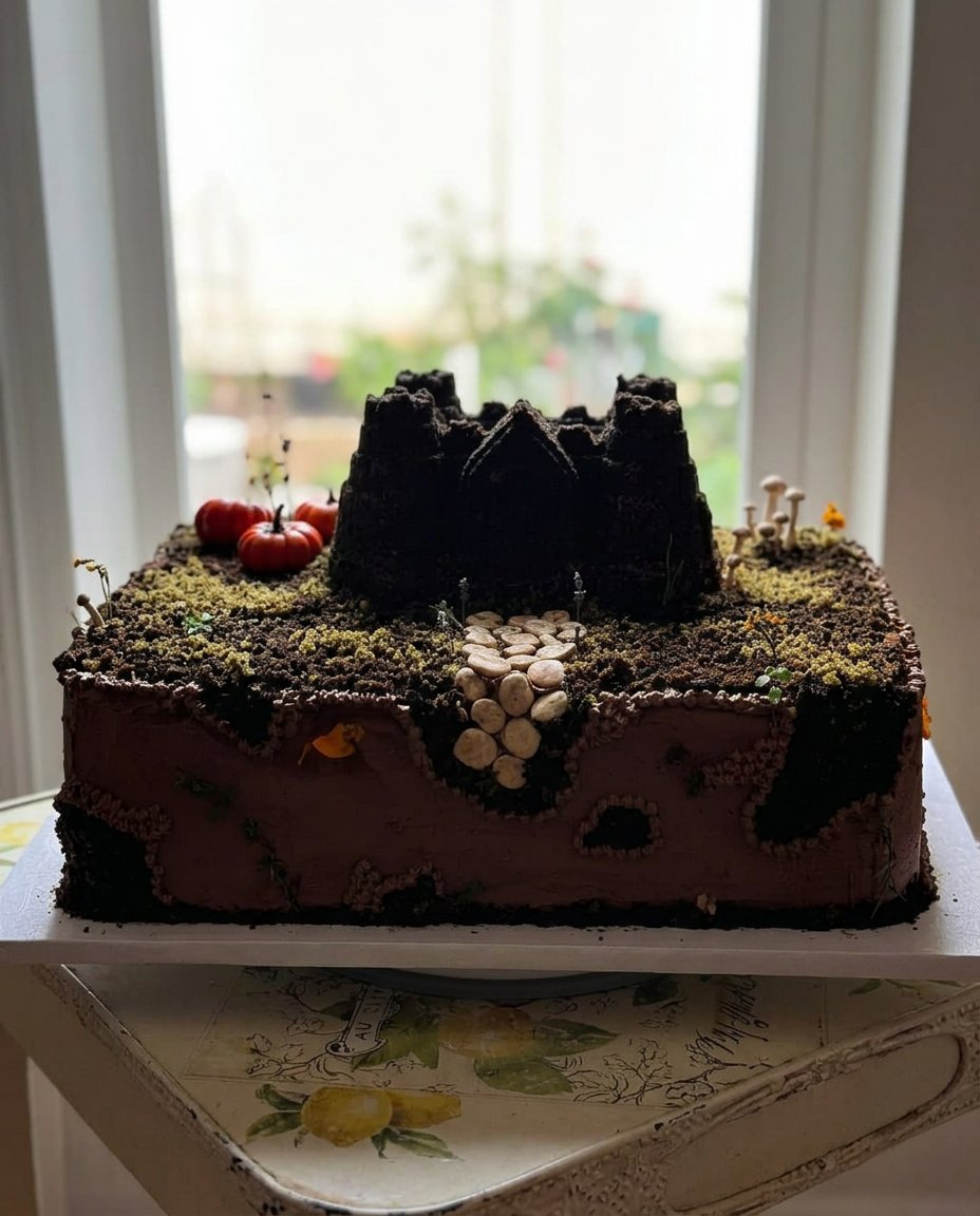A slice of yellow castle cake being served on a white plate.