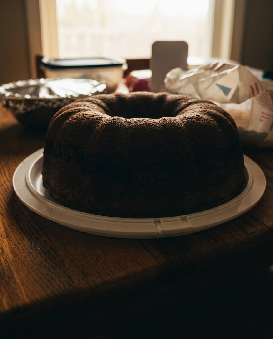 Sock It To Me Cake 13 A close up of pouring batter over the cinnamon pecan streusel layer in a bundt pan