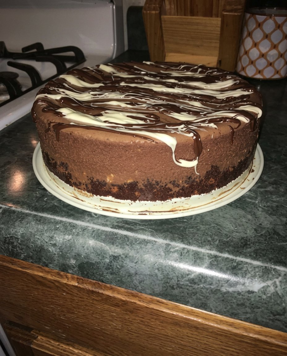 Chocolate Truffle Cake 13 A whisk lifting whipped chocolate ganache showing soft peaks