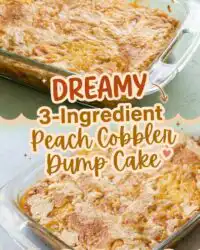 Easy 3-Ingredient Peach Cobbler Dump Cake: Best Peach Cobbler Dump Cake Recipe For Your Family.