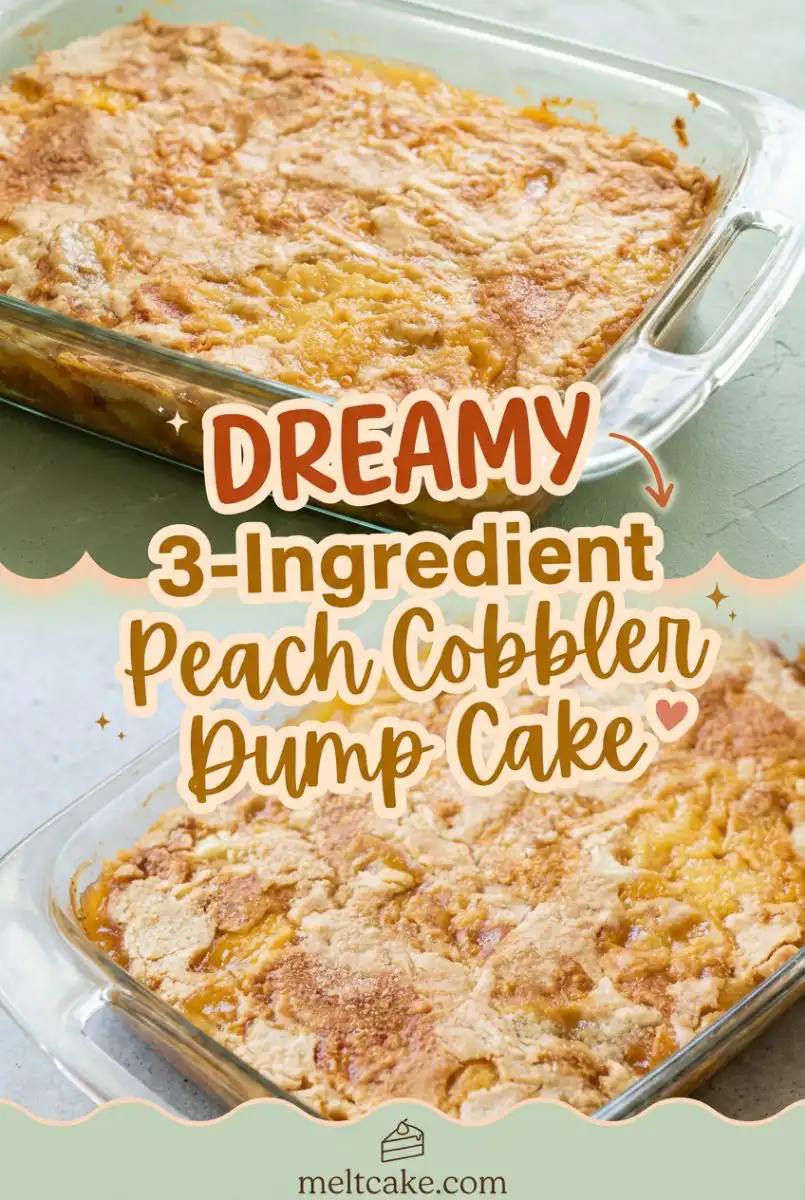 3-Ingredient Peach Cobbler Dump Cake 17 Easy 3-Ingredient Peach Cobbler Dump Cake: Best Peach Cobbler Dump Cake Recipe For Your Family.
