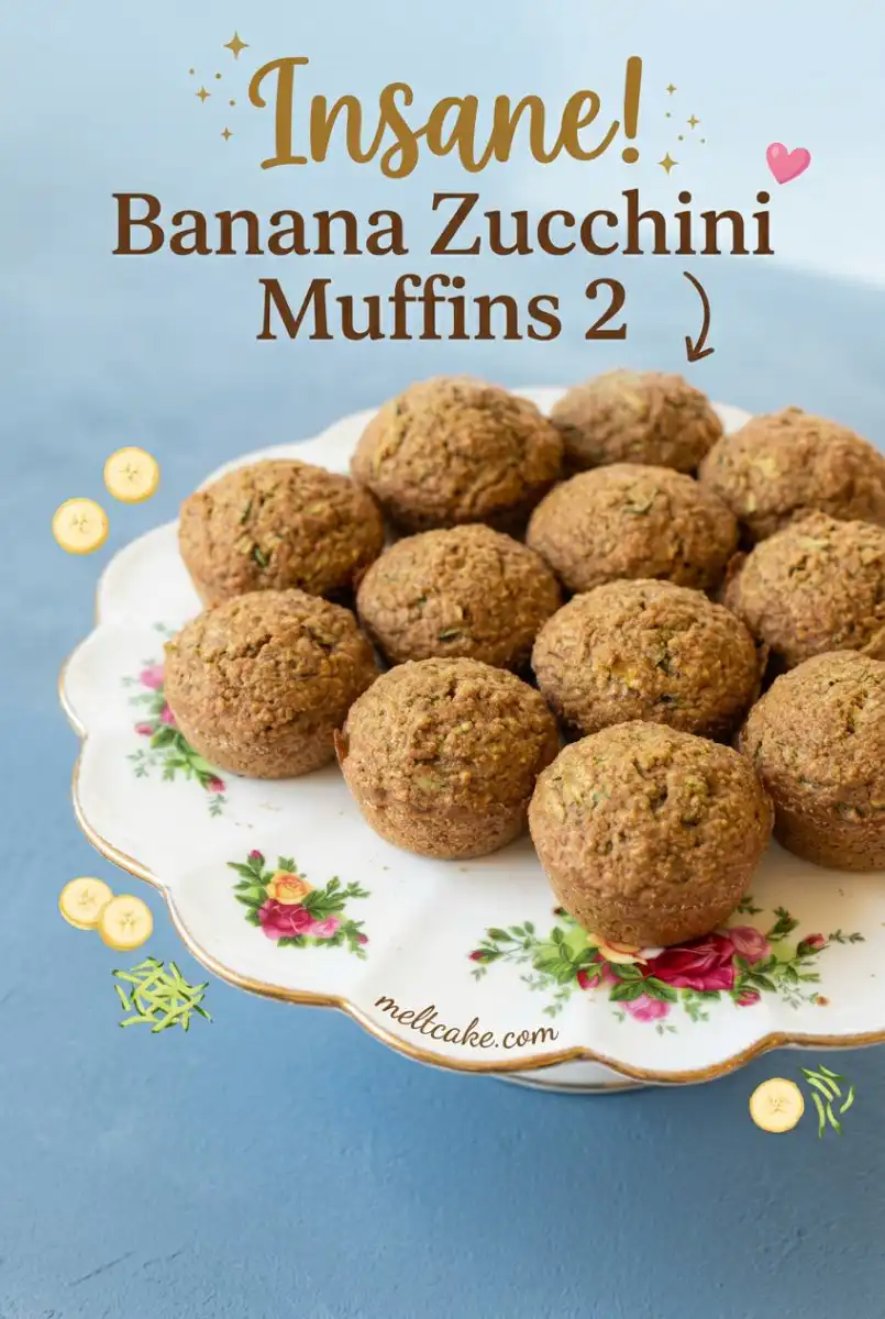 Tasty Banana Zucchini Muffins 2: Better Than Zucchini Cake Recipe or Carrot Cake Zucchini Muffins