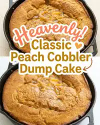 Best Ever Classic Peach Cobbler Dump Cake Recipe - Delicious Peach Cobbler Dump Cake Made Simple