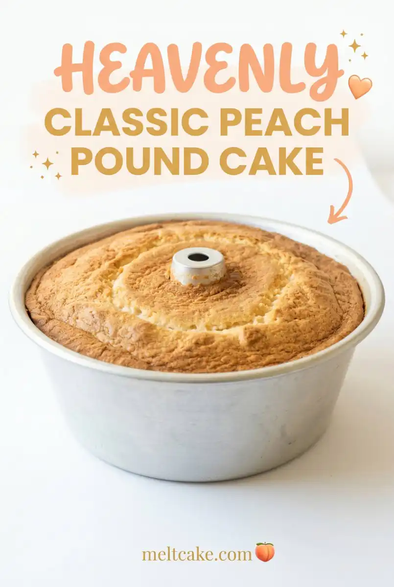 Simple Moist Classic Peach Pound Cake: The Best Southern Style Peach Pound Cake Recipe You Need.