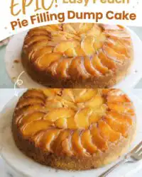 Easy Peach Pie Filling Dump Cake: A Simple Peach Dump Cake Easy Dessert Recipe for Busy Families.