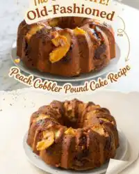 The Best Old-Fashioned Peach Cobbler Pound Cake Recipe & Easy Peach Cobbler Pound Cake Recipe Idea.