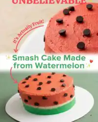 Healthy Smash Cake Made from Watermelon: Perfect Watermelon Cake for Baby 6 Months Old Birthdays!