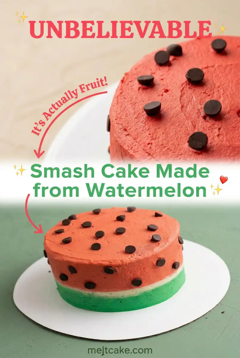 Smash Cake Made from Watermelon 17 Healthy Smash Cake Made from Watermelon: Perfect Watermelon Cake for Baby 6 Months Old Birthdays!