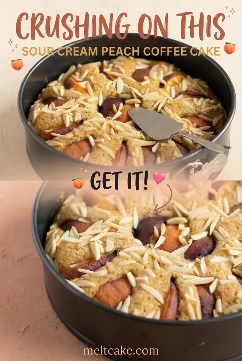 Sour Cream Peach Coffee Cake 17 Best Ever Sour Cream Peach Coffee Cake: A Moist Peach Coffee Cake Recipe You Will Love Baking Now.