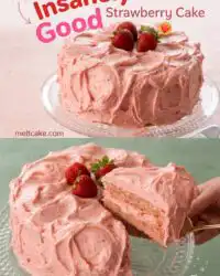 Strawberry Cake: Create a 3 Layer Cake, Strawberry Layer Cake, or 2 Layer Cake Birthday Design Ideas