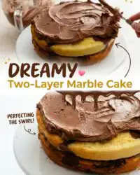 The Best Moist Two-Layer Marble Cake: A Stunning 2 Layer Cake Design for Your Next Special Occasion